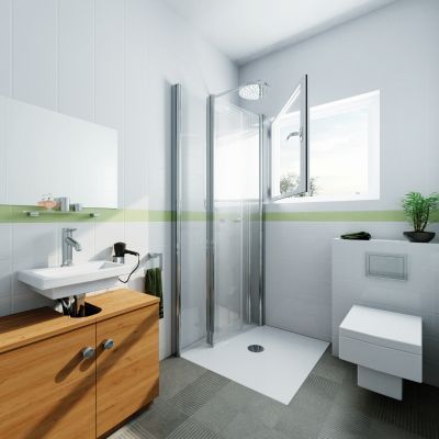 DUSCHE-VOR-DEM-FENSTER-KLAPPBAR-FALTDUSCHE-NACH MASS